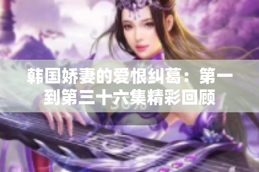 韩国娇妻的爱恨纠葛：第一到第三十六集精彩回顾