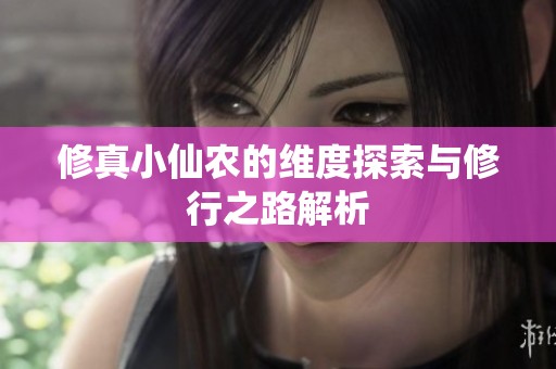 修真小仙农的维度探索与修行之路解析