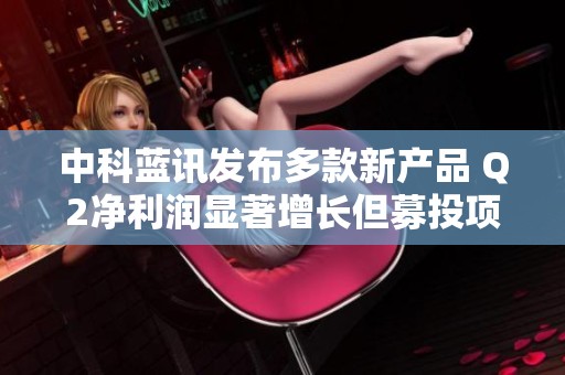 中科蓝讯发布多款新产品 Q2净利润显著增长但募投项目待改善
