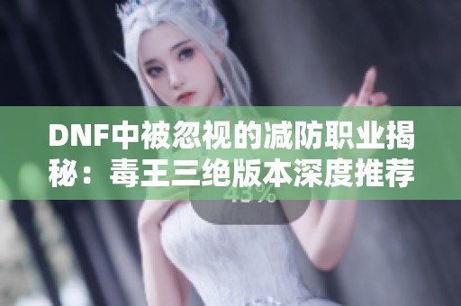 DNF中被忽视的减防职业揭秘：毒王三绝版本深度推荐