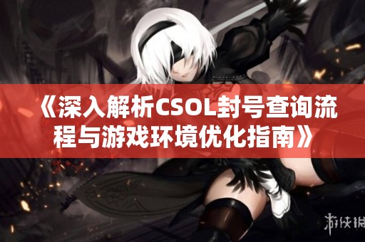 《深入解析CSOL封号查询流程与游戏环境优化指南》