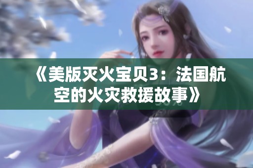 《美版灭火宝贝3：法国航空的火灾救援故事》