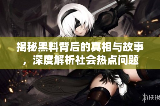 揭秘黑料背后的真相与故事，深度解析社会热点问题