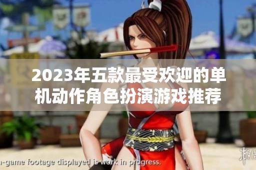 2023年五款最受欢迎的单机动作角色扮演游戏推荐