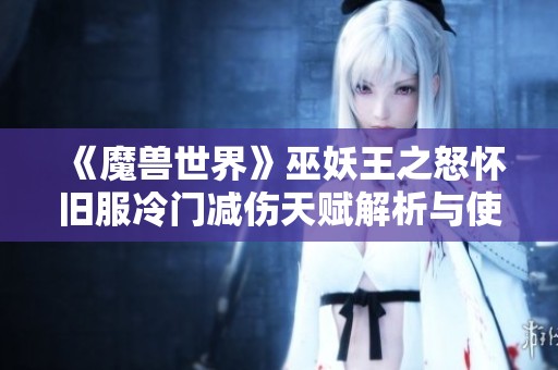 《魔兽世界》巫妖王之怒怀旧服冷门减伤天赋解析与使用技巧