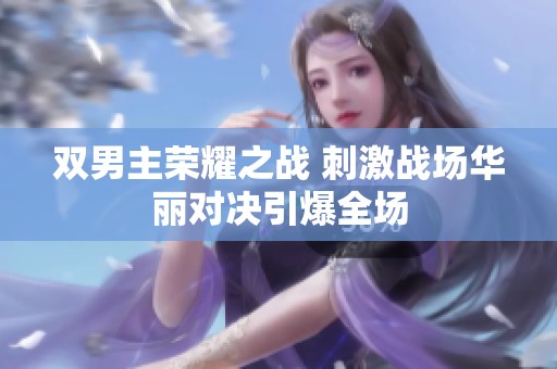 双男主荣耀之战 刺激战场华丽对决引爆全场