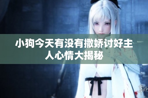 小狗今天有没有撒娇讨好主人心情大揭秘