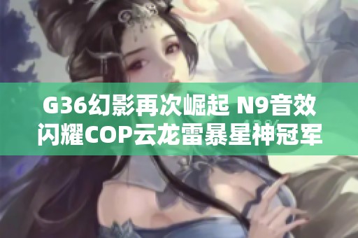 G36幻影再次崛起 N9音效闪耀COP云龙雷暴星神冠军之路