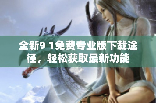 全新9 1免费专业版下载途径，轻松获取最新功能