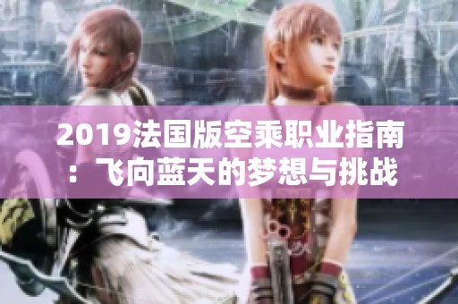 2019法国版空乘职业指南：飞向蓝天的梦想与挑战