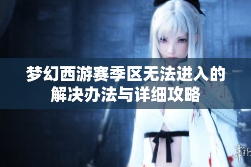梦幻西游赛季区无法进入的解决办法与详细攻略