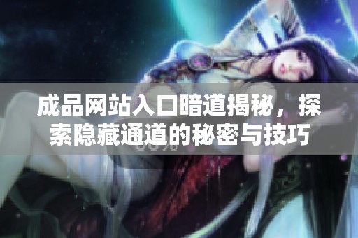 成品网站入口暗道揭秘，探索隐藏通道的秘密与技巧