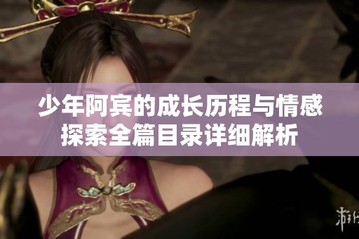 少年阿宾的成长历程与情感探索全篇目录详细解析