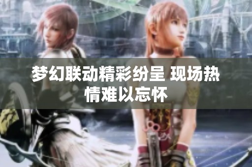 梦幻联动精彩纷呈 现场热情难以忘怀