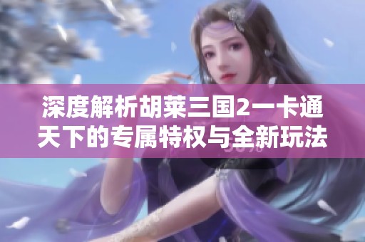 深度解析胡莱三国2一卡通天下的专属特权与全新玩法