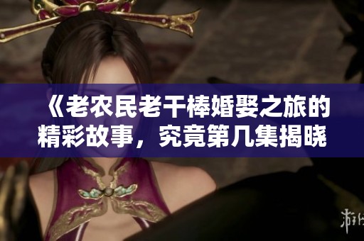 《老农民老干棒婚娶之旅的精彩故事，究竟第几集揭晓了真相》