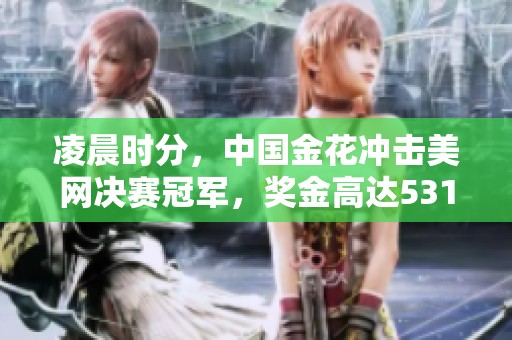 凌晨时分，中国金花冲击美网决赛冠军，奖金高达531万元