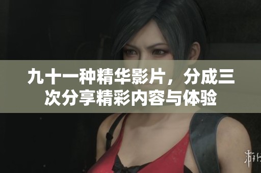 九十一种精华影片，分成三次分享精彩内容与体验