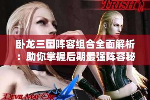 卧龙三国阵容组合全面解析：助你掌握后期最强阵容秘诀