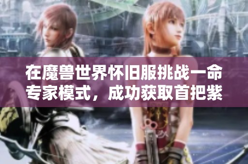在魔兽世界怀旧服挑战一命专家模式，成功获取首把紫色武器的35金攻略