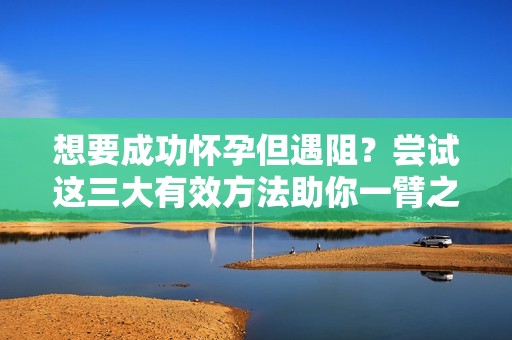 想要成功怀孕但遇阻？尝试这三大有效方法助你一臂之力