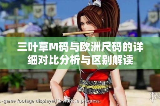 三叶草M码与欧洲尺码的详细对比分析与区别解读