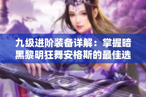 九级进阶装备详解：掌握暗黑黎明狂舞安格斯的最佳选择与策略