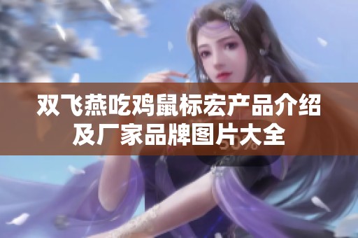 双飞燕吃鸡鼠标宏产品介绍及厂家品牌图片大全