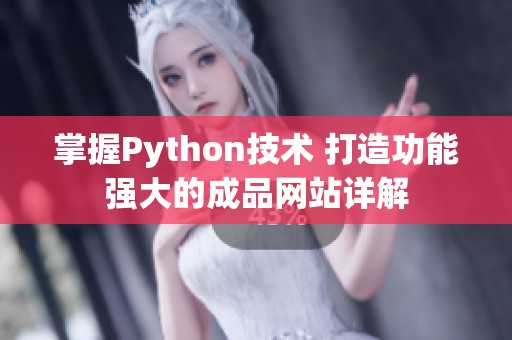 掌握Python技术 打造功能强大的成品网站详解