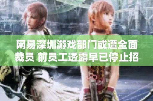 网易深圳游戏部门或遭全面裁员 前员工透露早已停止招聘