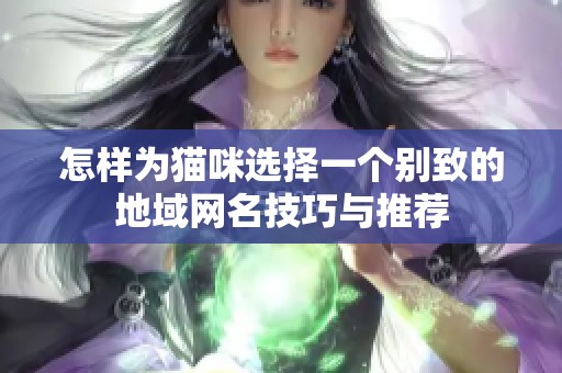 怎样为猫咪选择一个别致的地域网名技巧与推荐