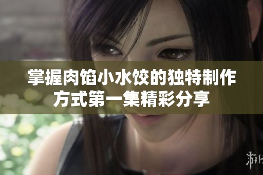 掌握肉馅小水饺的独特制作方式第一集精彩分享