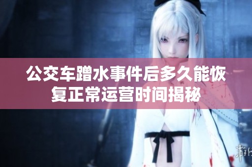 公交车蹭水事件后多久能恢复正常运营时间揭秘