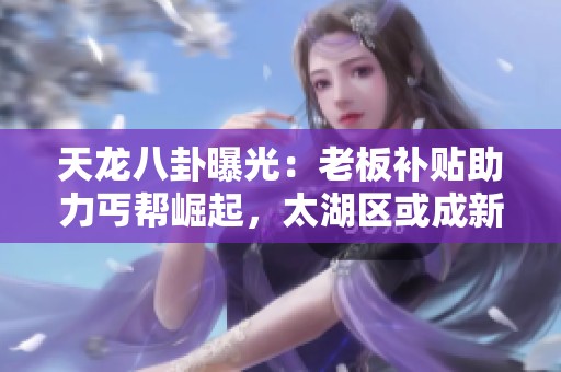 天龙八卦曝光：老板补贴助力丐帮崛起，太湖区或成新天堂