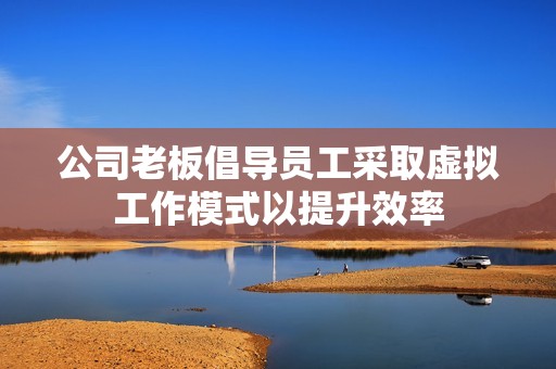 公司老板倡导员工采取虚拟工作模式以提升效率