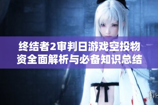 终结者2审判日游戏空投物资全面解析与必备知识总结