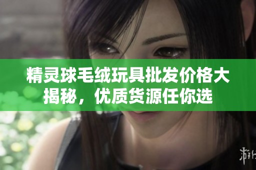 精灵球毛绒玩具批发价格大揭秘，优质货源任你选