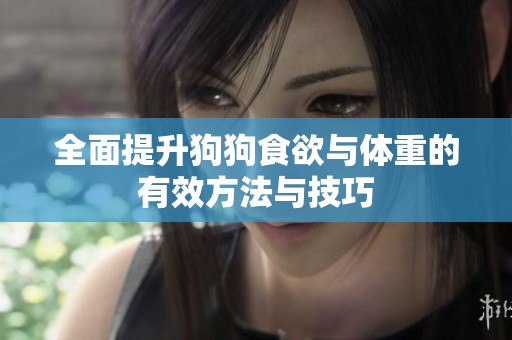 全面提升狗狗食欲与体重的有效方法与技巧