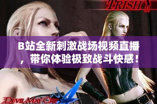 B站全新刺激战场视频直播，带你体验极致战斗快感！