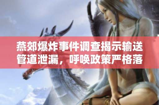 燕郊爆炸事件调查揭示输送管道泄漏，呼唤政策严格落实与环保措施防范
