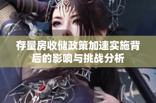 存量房收储政策加速实施背后的影响与挑战分析