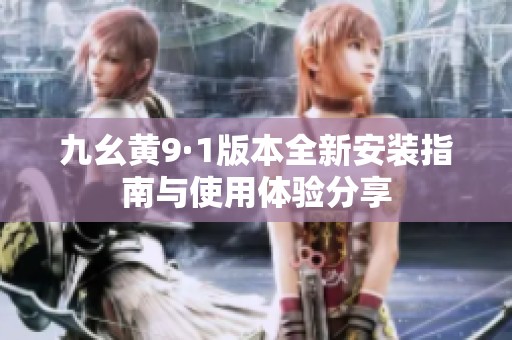 九幺黄9·1版本全新安装指南与使用体验分享