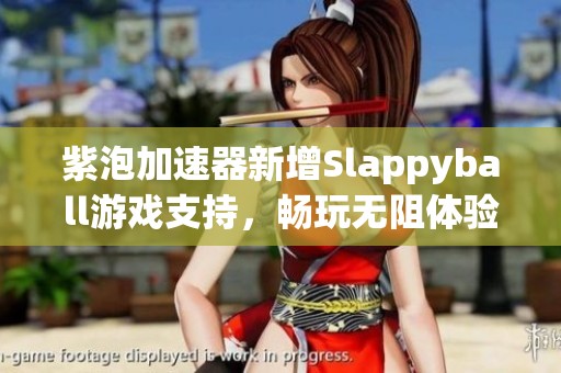 紫泡加速器新增Slappyball游戏支持，畅玩无阻体验升级