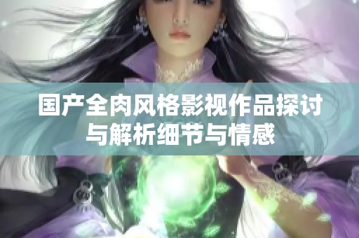 国产全肉风格影视作品探讨与解析细节与情感